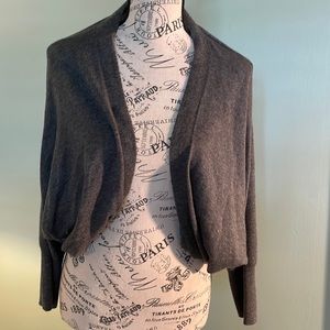 Loft grey cardigan medium